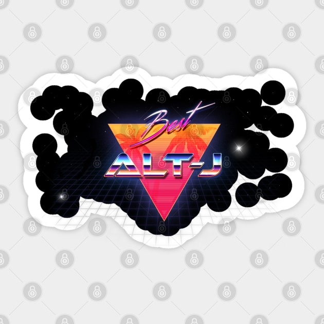 Alt-J Retro Crome Art Sticker by blooddragonbest